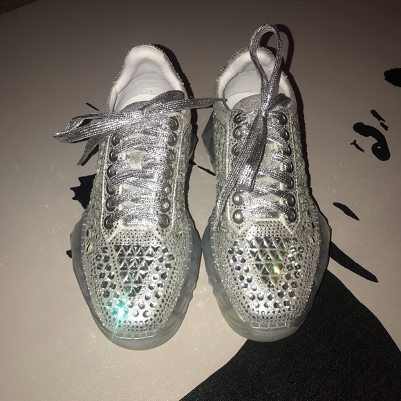 Rhinestone Glitter Women’s Sneakers - Picture 2 of 5